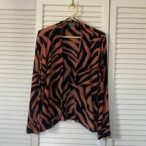 Additions by Chico’s Animal Print Cardigan size S